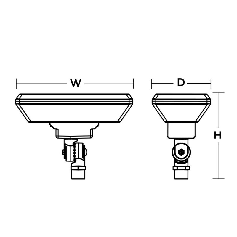 Projecteur d'extérieur à DEL 8 po - Noir