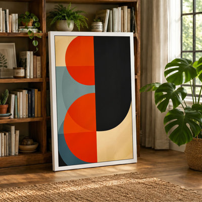 Chromatic Balance Geometric - Wrapped Canvas