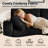 82"W Corduroy Sofa with Cup Holders, Storage Pockets and USB Ports  - Black Couch-614596334