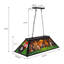 Luminaire suspendu pour table de billard 3 lumières Tiffany pour table de billard