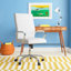 Chaise de bureau ergonomique pivotante à haut dossier - Basics by Wayfair ™-44017392-122619326