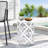Metal Table - Large For Outdoor Use, With Stylish And Frame Powder-Coated Iron End Large, Modern-1010920898