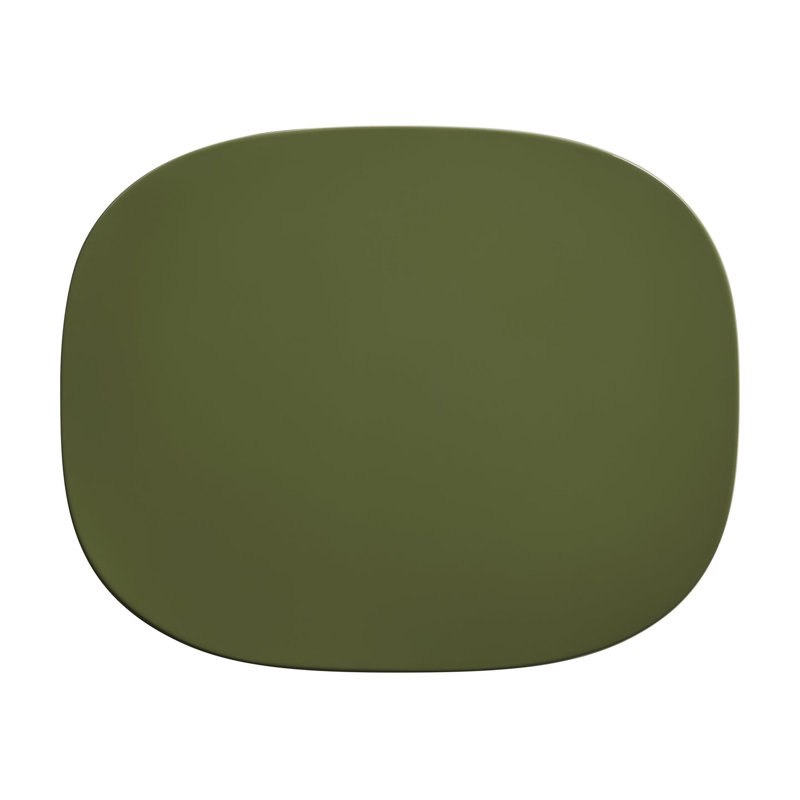 Small Talk Outdoor Side Table, 12" H x 20" W x 16" D, Olive