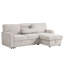 Canapé-lit modulaire en forme de L 89 po avec méridienne réversible avec rangement, canapé-lit convertible moderne avec deux porte-gobelets et port USB-2031173643
