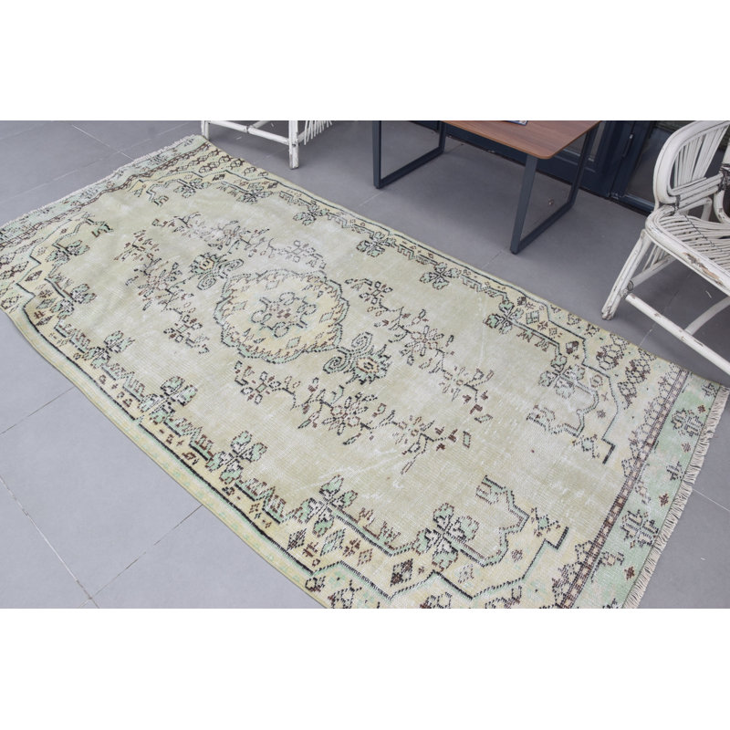 Tapis turc rétro vintage avec un design bohémien traditionnel pour la décoration intérieure