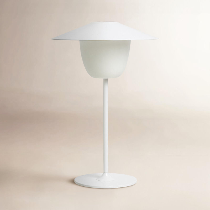 Ani 13" Metal Novelty Table Lamp, White