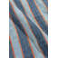 Tapis unique en laine bleu / orange 12 pi 1 po x 23 pi 10 po des années 1900