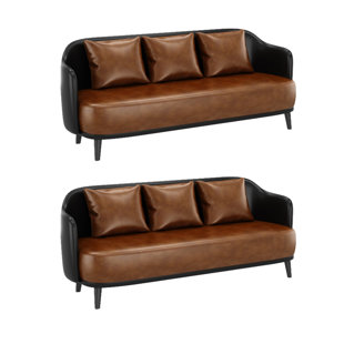 Banc de restaurant de style industriel moderne 66,9 (Ensemble de 2)