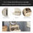 3 In 1 Vanity Desk With Mirror And Light ,Small Makeup Vanity Set With Charging Station, With 2 Drawers And Open Storage Space, With Upholstered Stool, Compact Dressing Table Writing Desk-2009721271