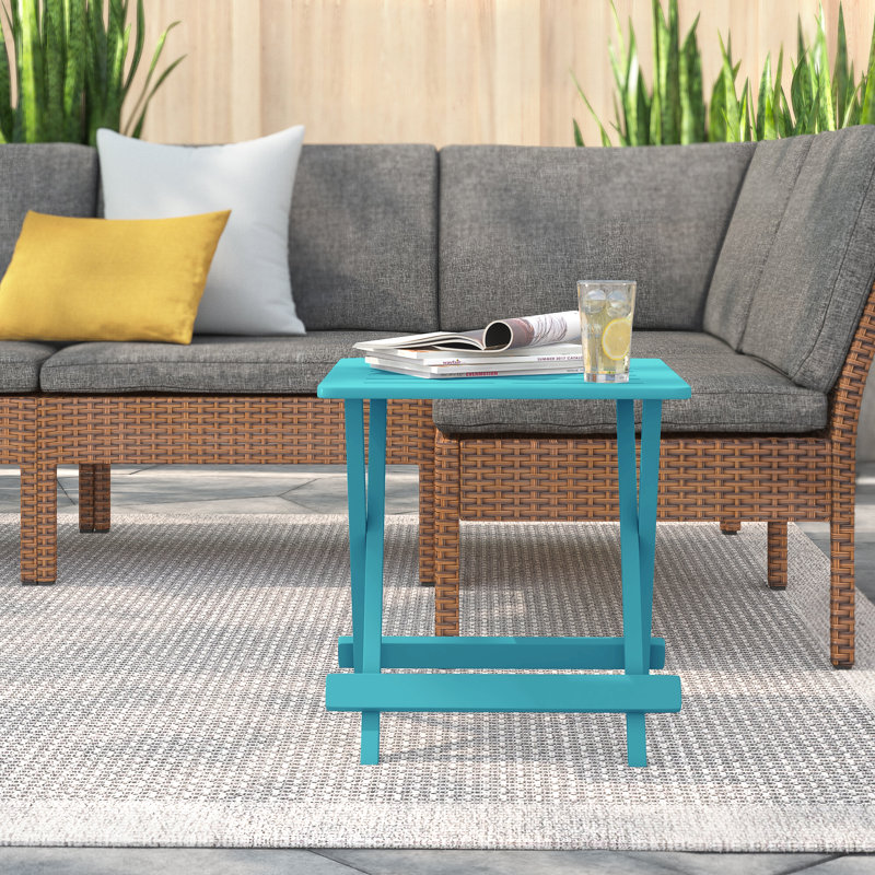 Garden Side Table, Blue