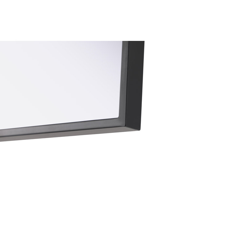 Miroir Amoura, 24 po x 20 po, Noir