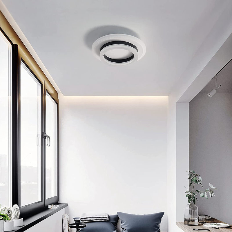 Thissell 1-Light 20cm Flush Mount Ceiling Light, 6500K