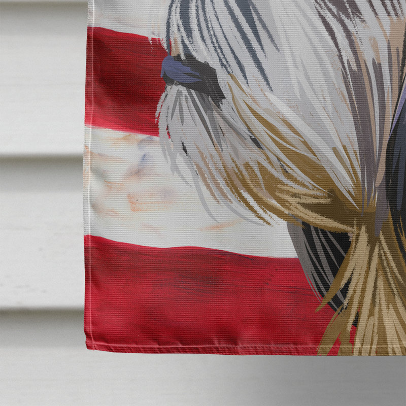 Polyester à 2 côtés 28 x 40 po drapeau maison, Shih Tzu