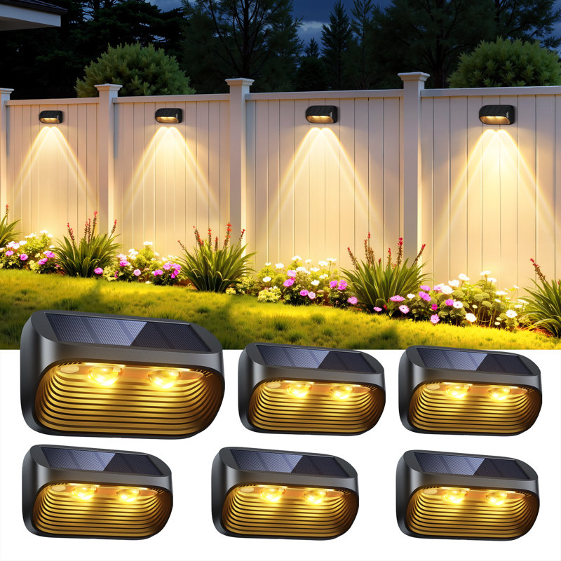 Ensemble de lumières DEL intégrées à énergie solaire pour terrasse