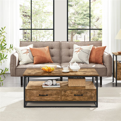 Frame Coffee Table with Storage