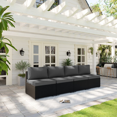 Patio Safo pour 4 personnes avec coussins