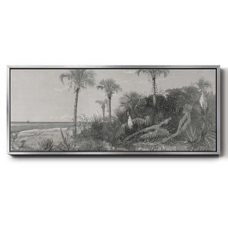 Sur la côte de la Floride - toile encadrée, H 20 po x l 50 po