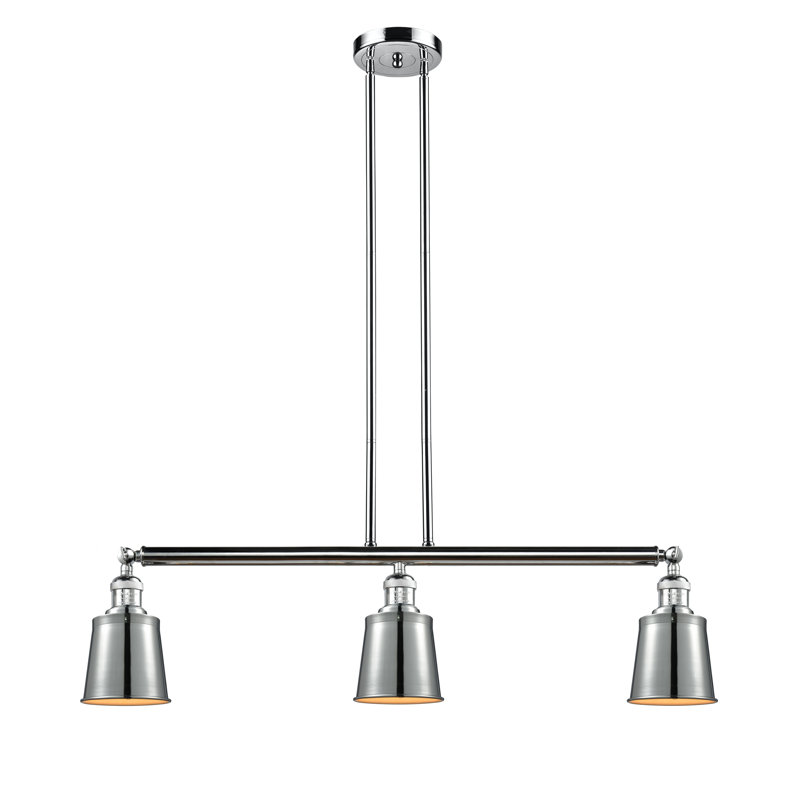 Shauna 3 - Light Kitchen Island Pendant, No Bulb Included, Polished Chrome, Polished Chrome