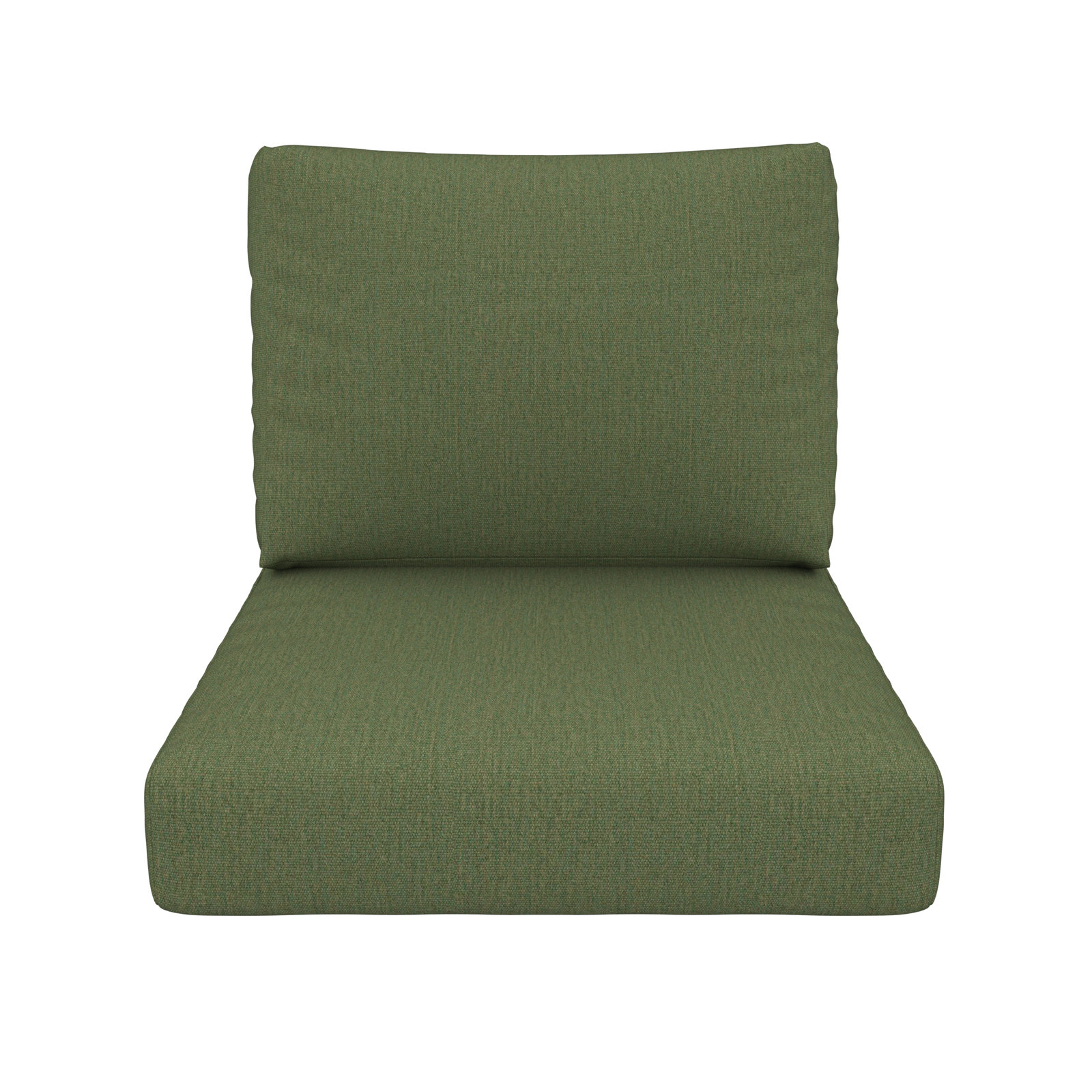 Amala Sunbrella® Seat and Back Cushion, Sunbrella® Canvas Fern, 25" W x 25.5" D