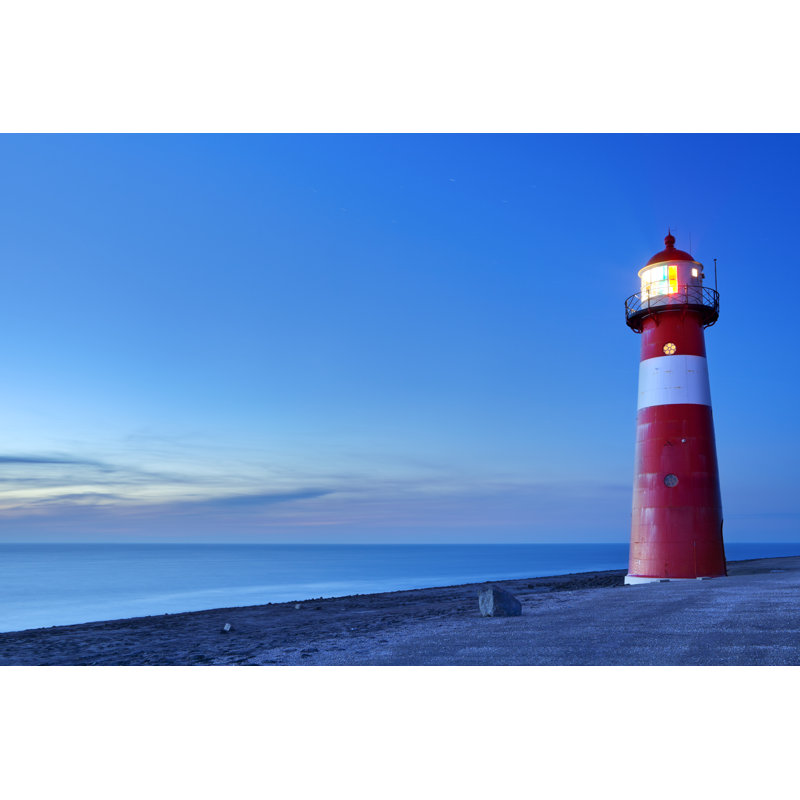 Lighthouse At Dusk by Sara_winter - Wrapped Canvas Print, 81cm H x 122cm W