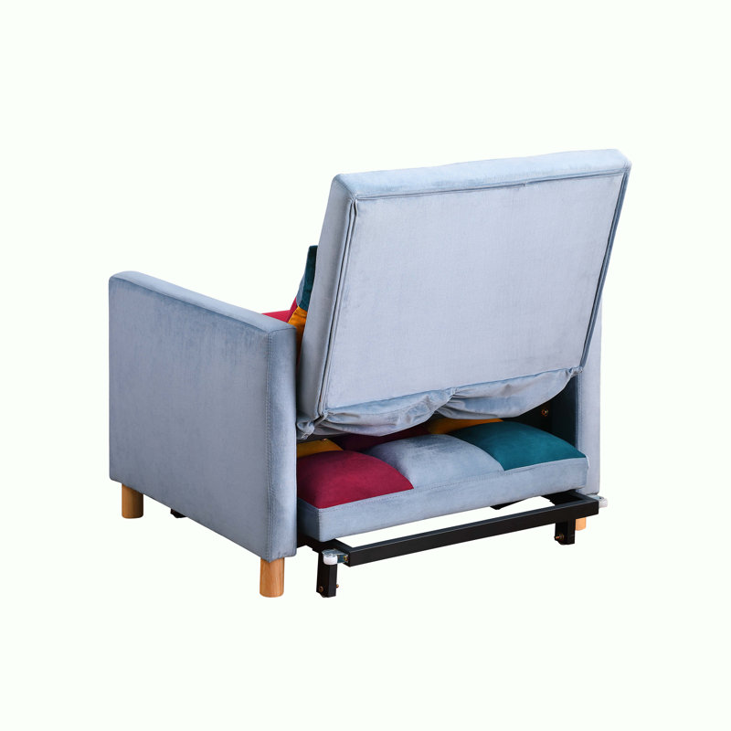 Somdath Sleeper Sofa Chair Bed Multi-Functional Sleeper Chair Upholstered Accent Chair, Rainbow Duplicate 1 