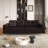 Elysiuma 3-In-1 Faux Leather Pull Out Sofa Bed,92.1" Convertible Sleeper Sofa With Square Arms-2087633454