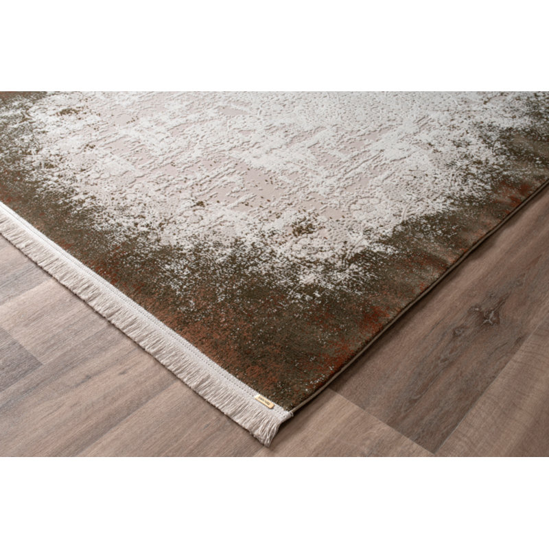 Polyester tissé à la machine Teresia, Tapis de couloir 2 pi 7 po x 10 pi
