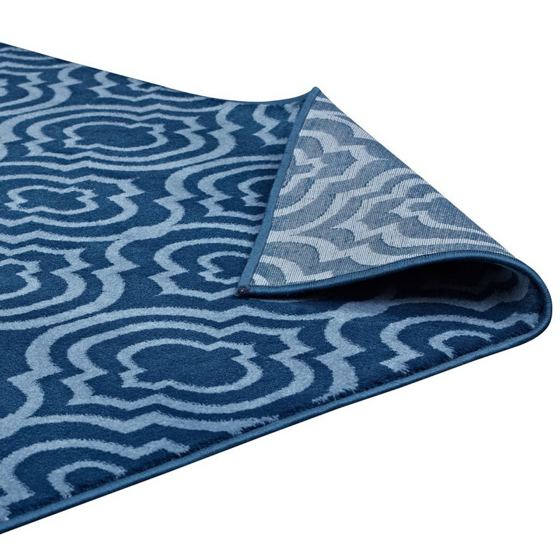 Modway Frame Transitional Moroccan Trellis Area Rug, Rectangle 5' x 8'