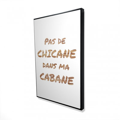 No dispute in my house | Contemporary Man Cave Canvas Art