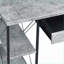 Bureaux avec huche, tiroir et amp; Tablettes ouvertes de 47,5 po de largeur Bureau noir | Noir + gris | Bois et métal-1679541748