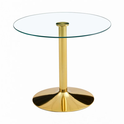 35" Glass Dining Table