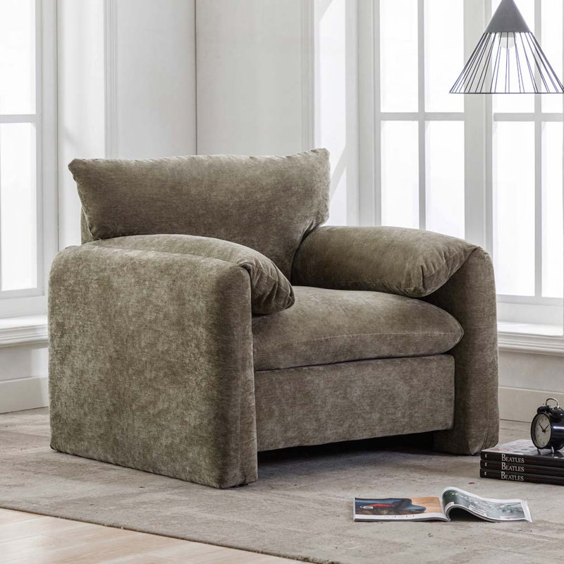 Fauteuil rembourré ou salon, chambre à coucher, salle de lecture, Vert