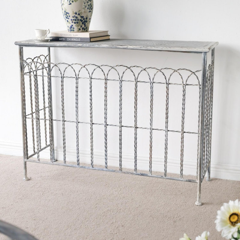 Rustic Arched Fence Console Table, Accent Table
