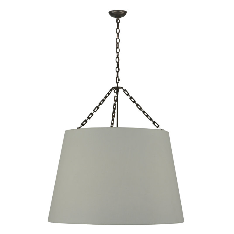 Luminaire suspendu conique large 4 lumières Demille