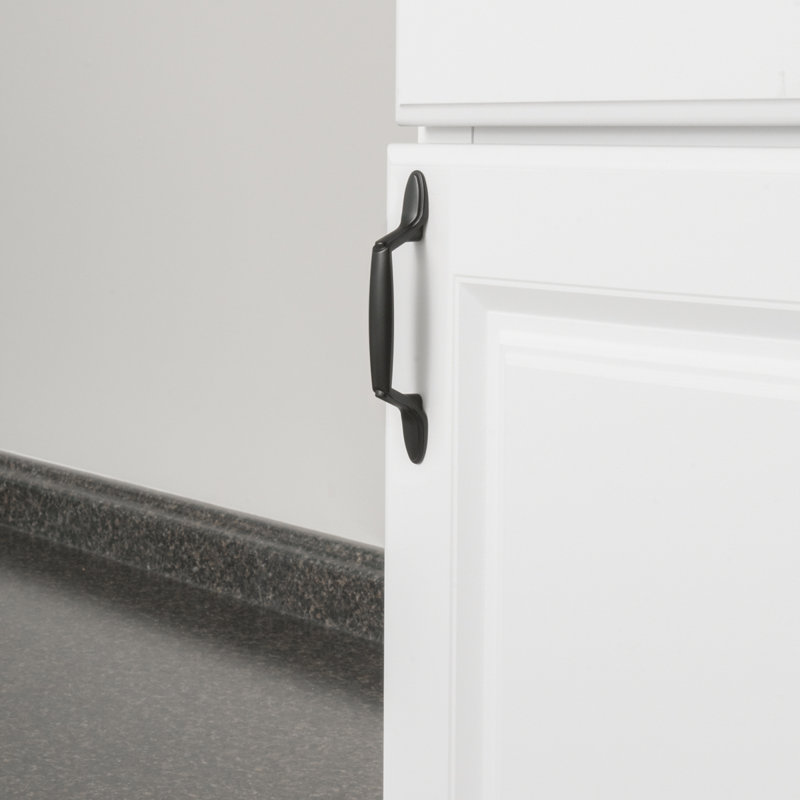 Flat Black Zinc Alloy Bar Cabinet Handle 10-Pack