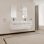 60 Inch Wall-Mounted Bathroom Vanity with Sink, Thick Edged Double Resin Sink-283821489