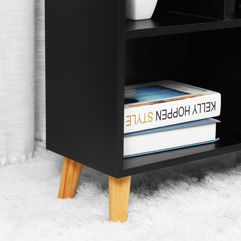 Addison Geometric Bookcase, Black