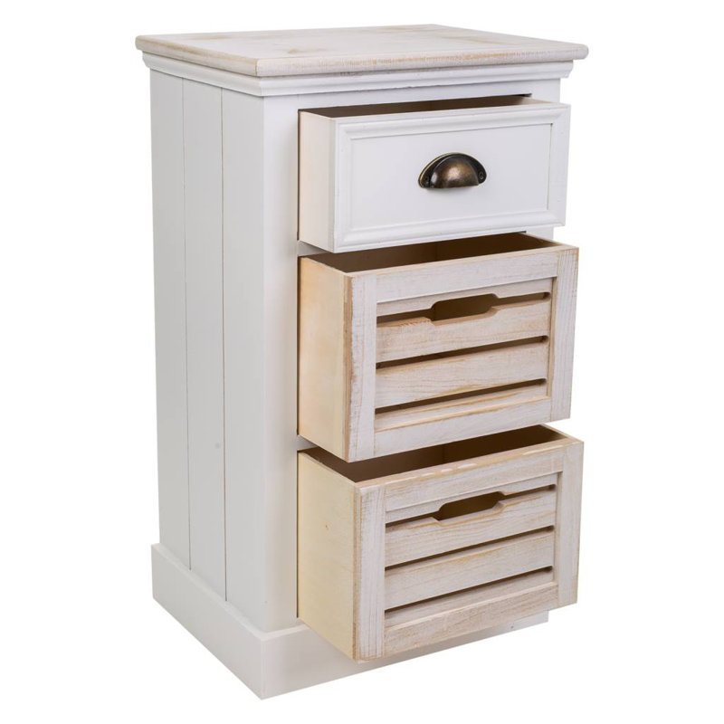 Glasper 40cm W 3 - Drawer Chest of Drawers