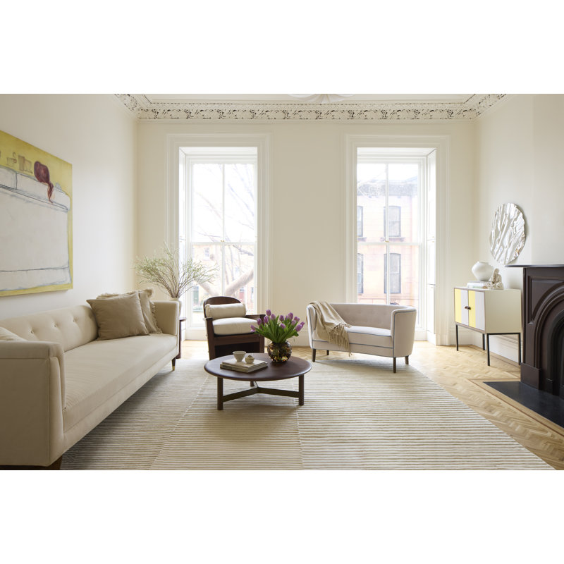 Corduroy Rug Hand Loomed Wool  Rug, Rectangle 7'6" x 9'6"