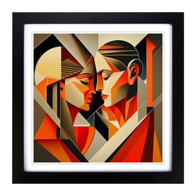 Lovers Constructivism No.2 - Framed Print
