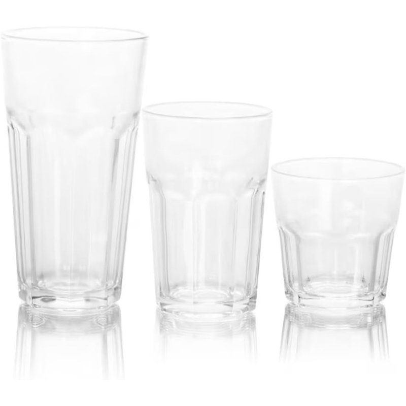 Better Chef 18-piece Glassware Set – Stylish And Durable Drinking Glass Set For Everyday Use