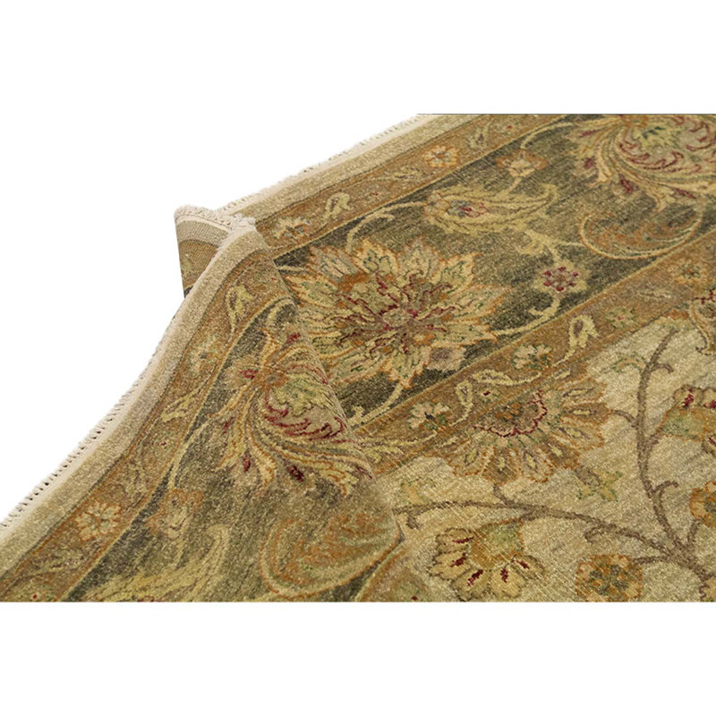 Tapis beige / brun noué à la main de haute qualité
