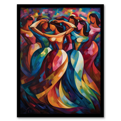 Aleedis Latino Merengue Dance Dancing South America Colourful - Single Picture Frame Print