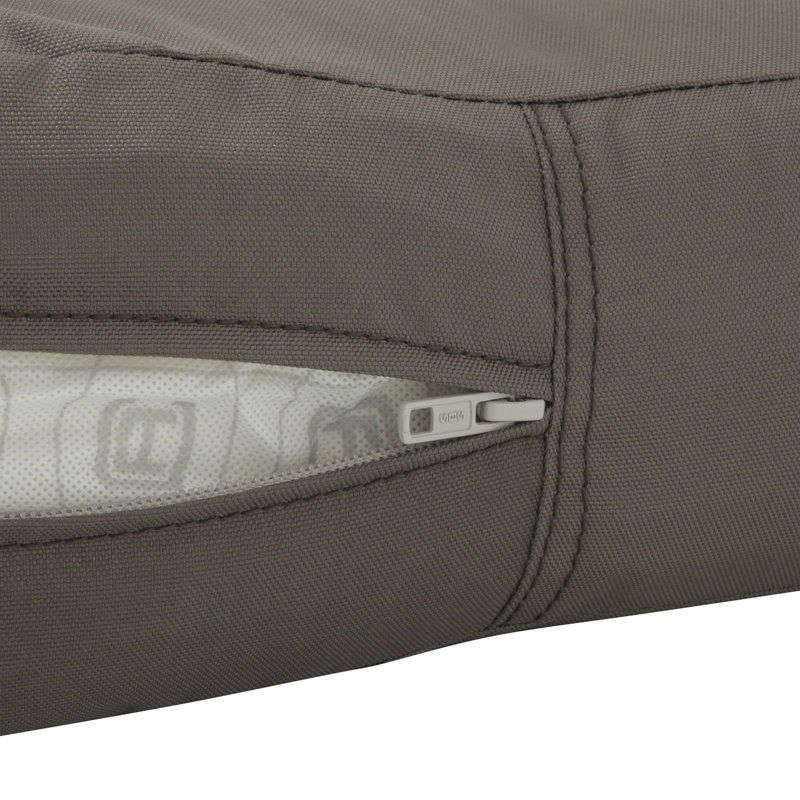 Ravenna Outdoor 4'' Back Cushion, 25" H x 22" W x 4" D, Dark Taupe