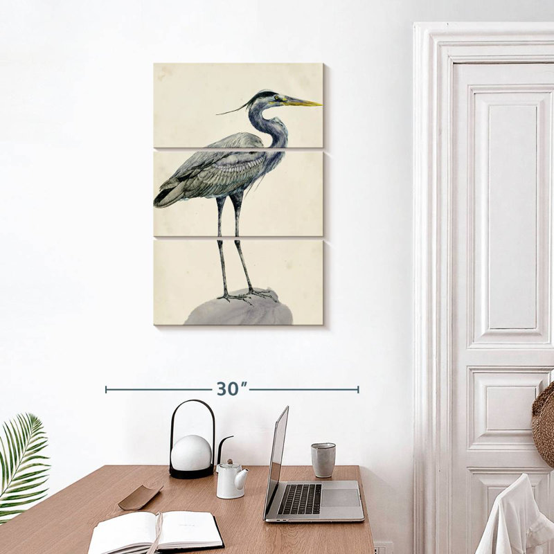 Brampt Blue Heron Rendering I, 32" H x 20" W