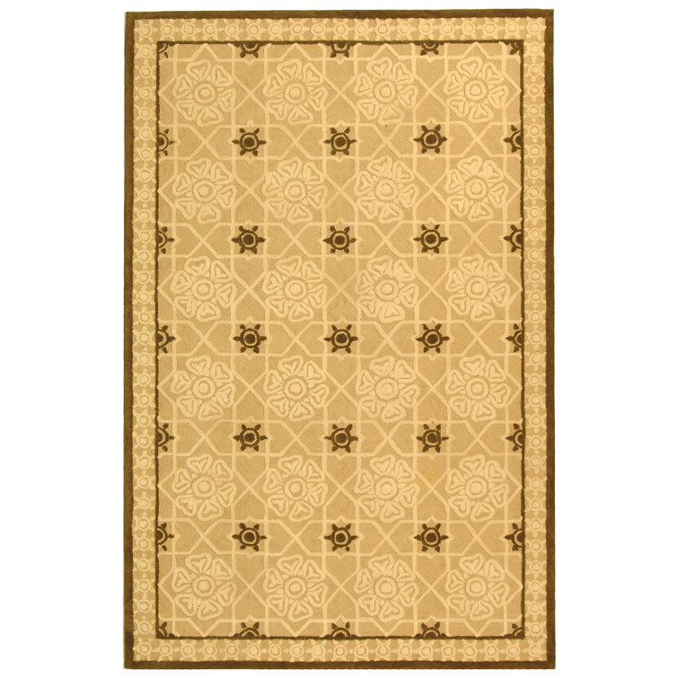 Fullerton Hand Hooked Cotton Pile Geometric Rug