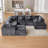 8-Piece Modular Compression Upholstered Sectional Sofa-1303161394-1305060229