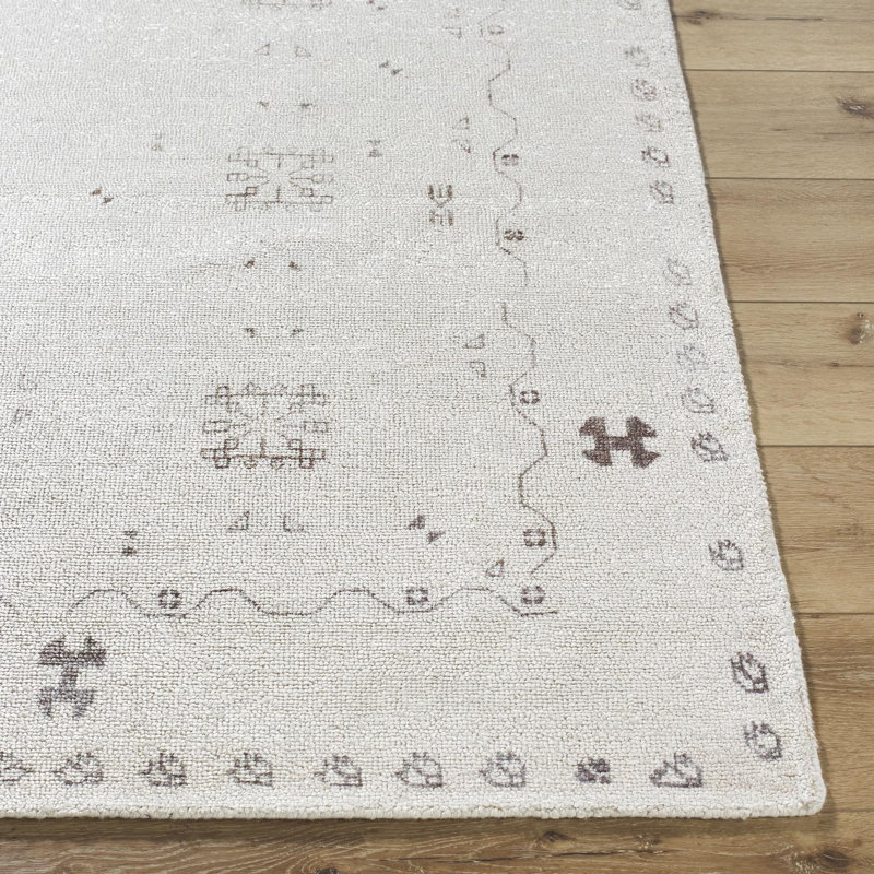 Tapis tuftÃ© Ã  la main Maric, Rectangle 8 pi x 10 pi