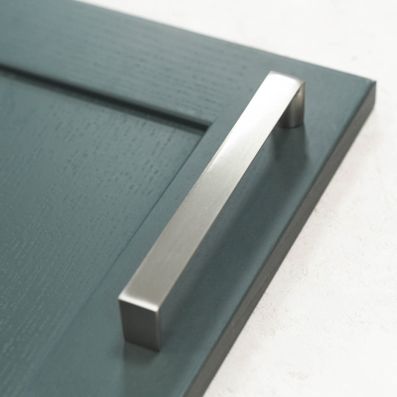 160mm Brushed Nickel Angular D-Bar Handle