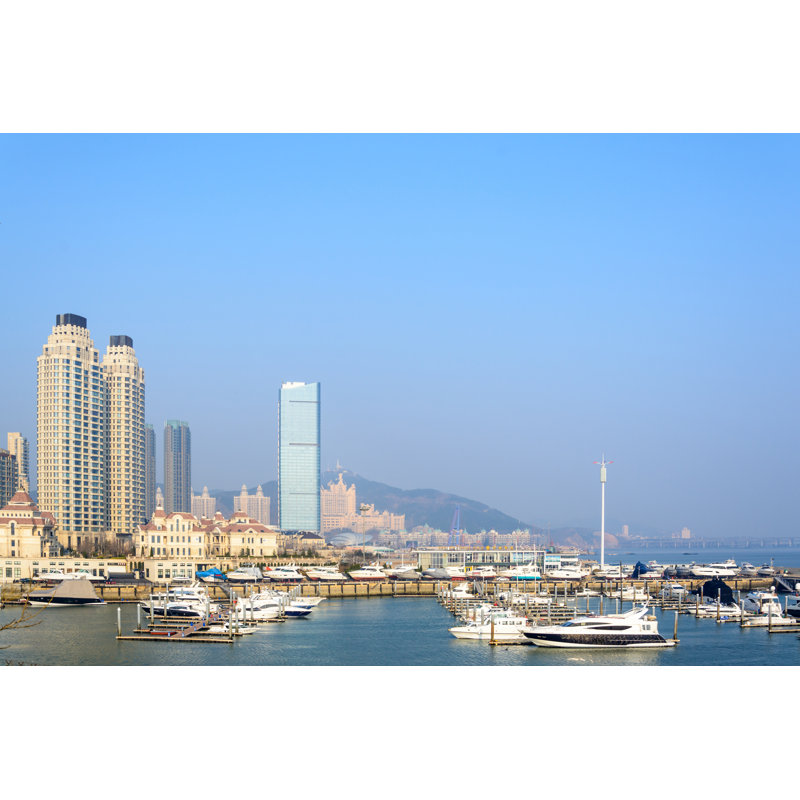 Seashore In Dalian 1 Piece Wrapped Canvas Wall Art, 30cm H x 46cm W